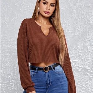 SHEIN Cropped Long Sleeve
